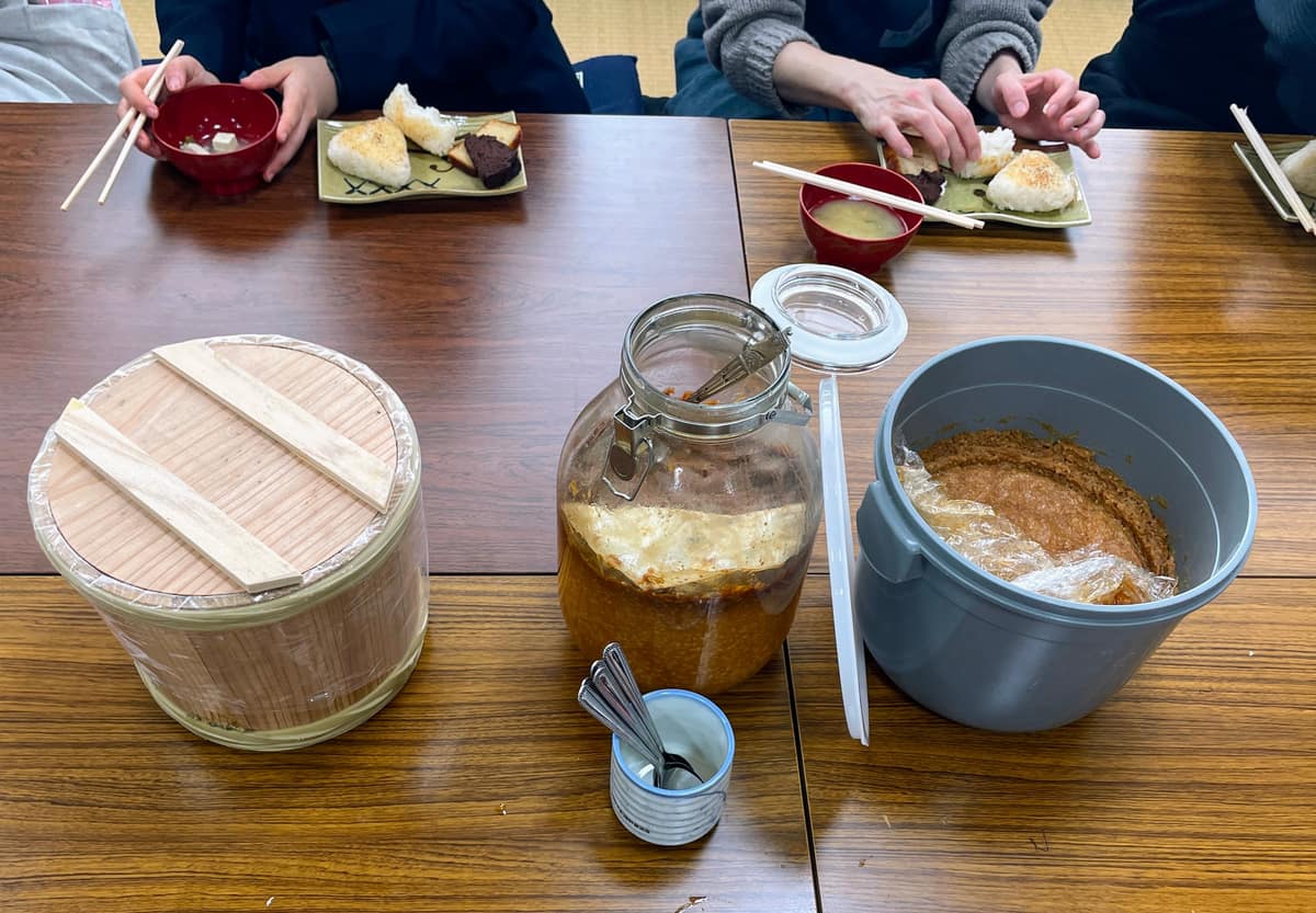 みそ作りワークショップの様子